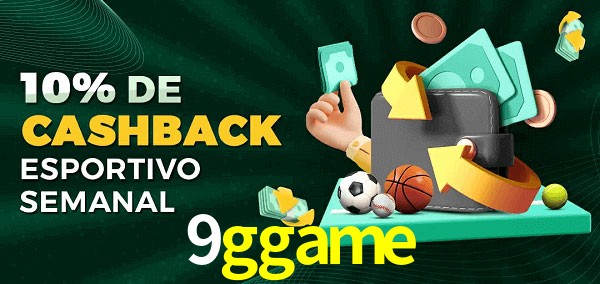 10% de bônus de cashback na 9ggame